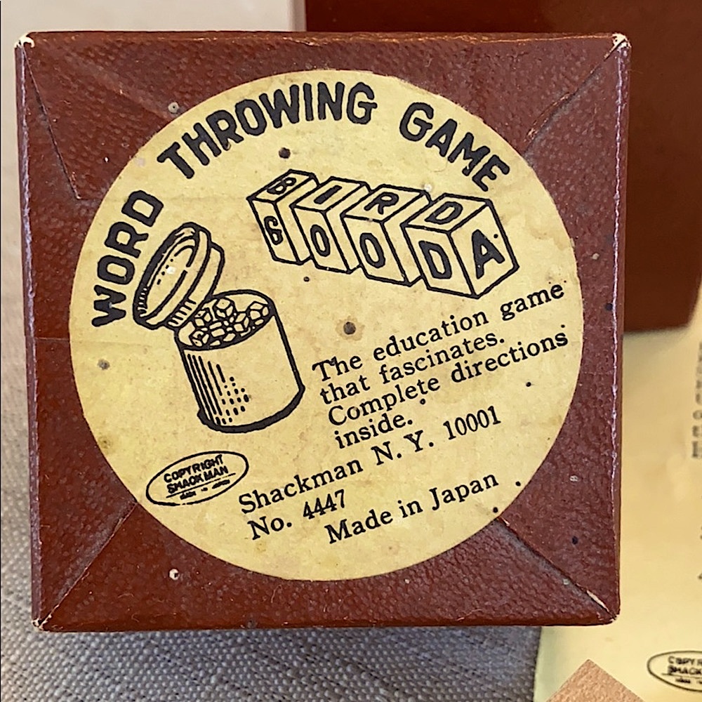 Rare, vintage, wooden “Word Throwing Game”. - Picture 2 of 3